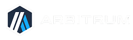 Arbitrum logo with a hexagonal symbol next to the word 'ARBITRUM'.
